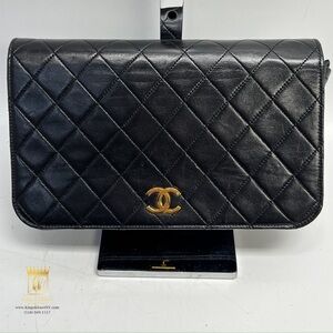 Chanel vintage calfskin quilted flap bag